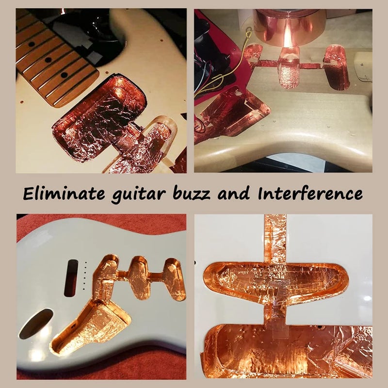 Meideal Meideal 10 Pieces Copper Foil Tape with Conductive Adhesive Copper Sheets for Guitar, Arts & Crafts, Paper Circuits, Stained Glass, Electrical Repairs, Grounding, Home Decor (11.8inch x 7.9inch)  - Image 3