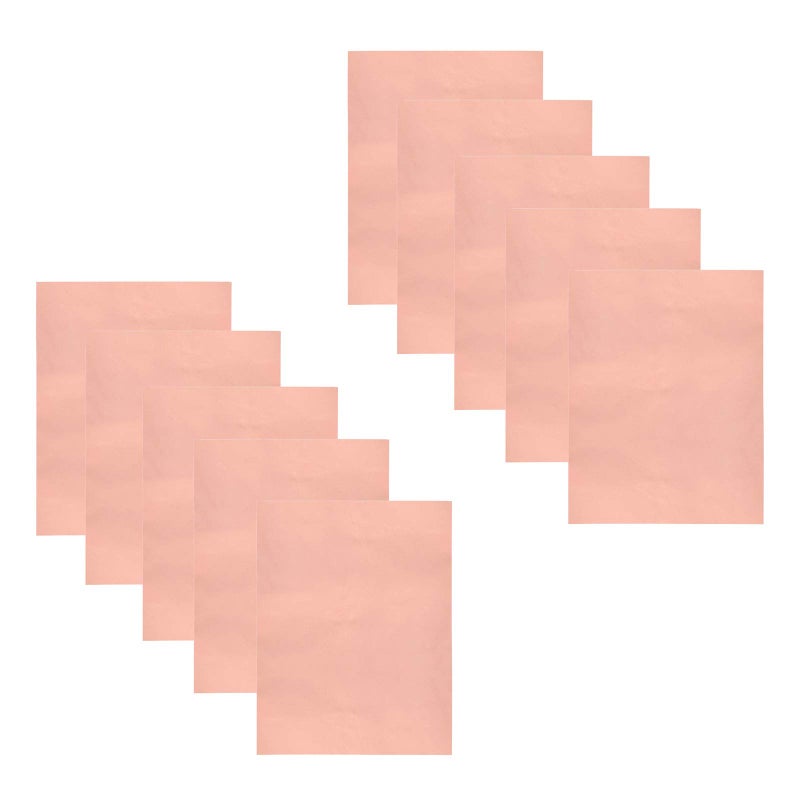 Meideal Meideal 10 Pieces Copper Foil Tape with Conductive Adhesive Copper Sheets for Guitar, Arts & Crafts, Paper Circuits, Stained Glass, Electrical Repairs, Grounding, Home Decor (11.8inch x 7.9inch)  - Image 1