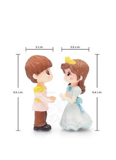 iDream iDream Cute Couple Resin Showpiece Miniature – Romantic Love Figurine for Home Décor, Gift for Valentine, Anniversary, Birthday, Desk & Table Decoration (Blue)  - Image 2