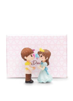 iDream iDream Cute Couple Resin Showpiece Miniature – Romantic Love Figurine for Home Décor, Gift for Valentine, Anniversary, Birthday, Desk & Table Decoration (Blue)  - Image 3