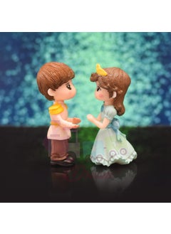 iDream iDream Cute Couple Resin Showpiece Miniature – Romantic Love Figurine for Home Décor, Gift for Valentine, Anniversary, Birthday, Desk & Table Decoration (Blue)  - Image 4