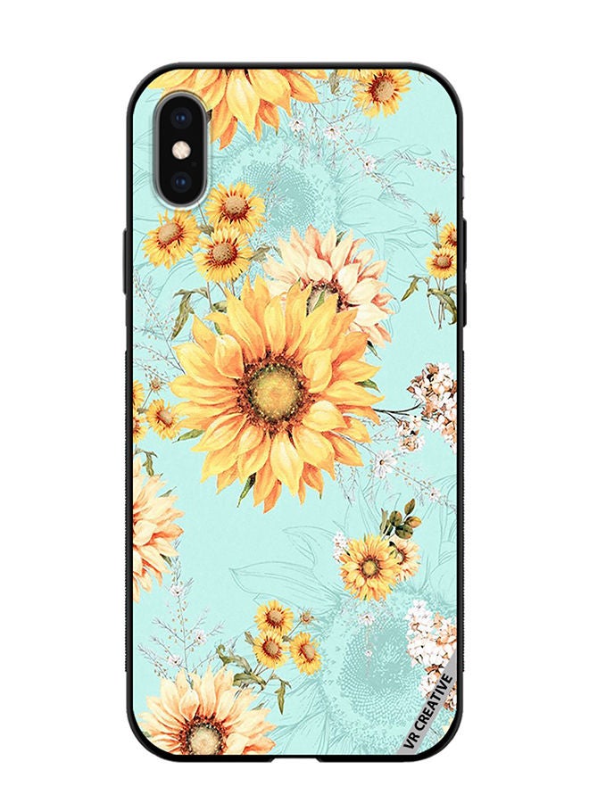 VR CREATIVE Protective Case Cover For Apple iPhone XS Max Flower Design Multicolour - Image 1