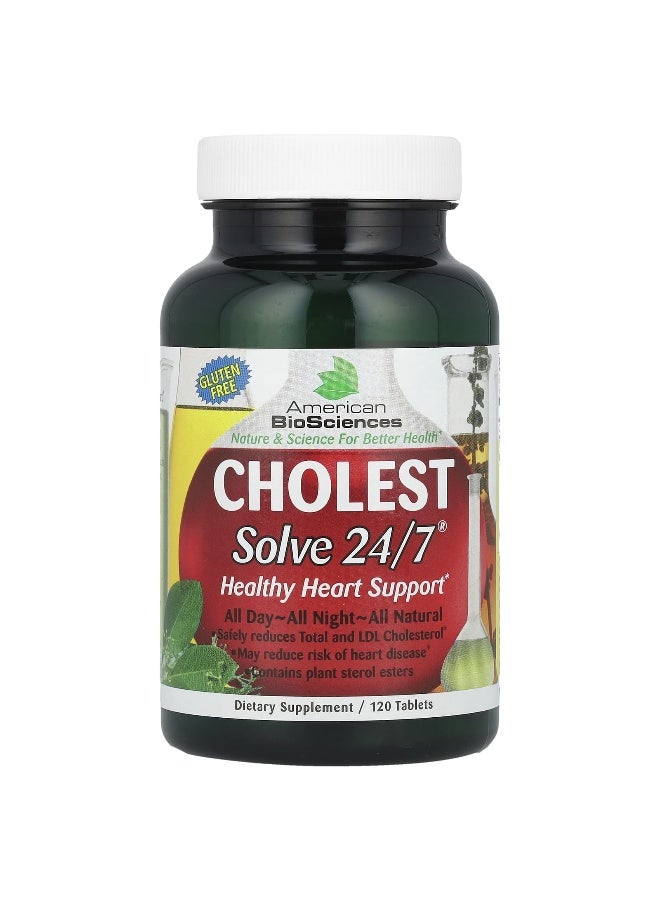 American BioSciences American Biosciences, CHOLESTSolve 24/7®, 120 Tablets - Image 1