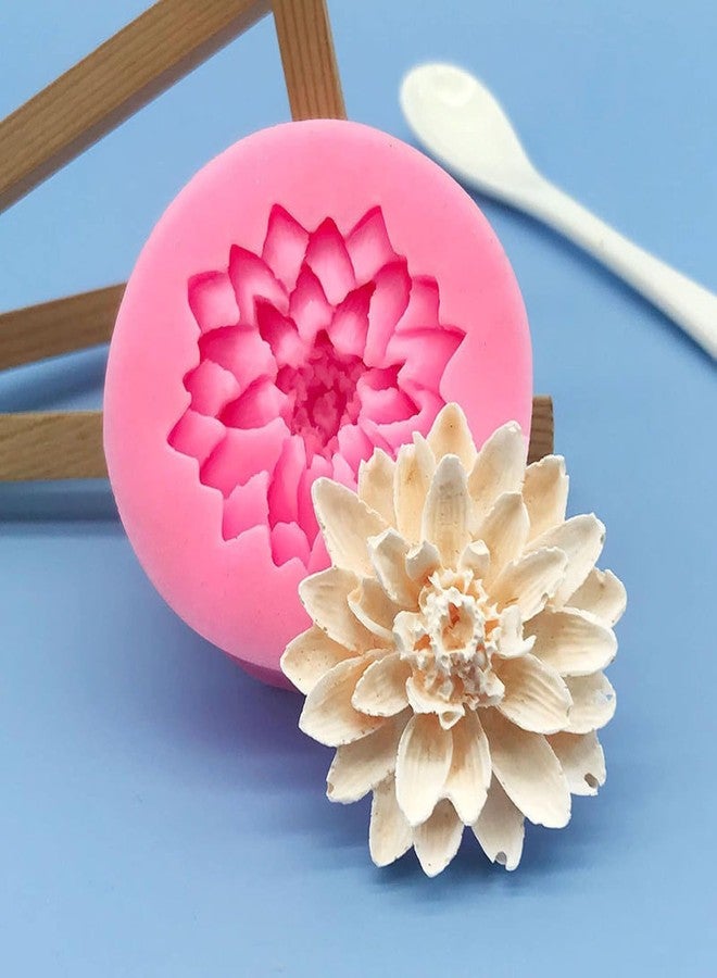 Skytail Lotus Flower Silicone Mould for Making Scented Candle Wax Waxmelts Aromatherapy Daisy Fondant Chocolate Candy Cake Decoration Cupcake Topper Gummy Jelly Cookie Sugarpaste Clay Soap Resin Moulds - Image 4