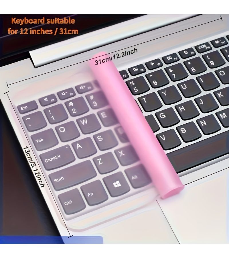 Yellow Silicone Computer Keyboard Cover - Image 3