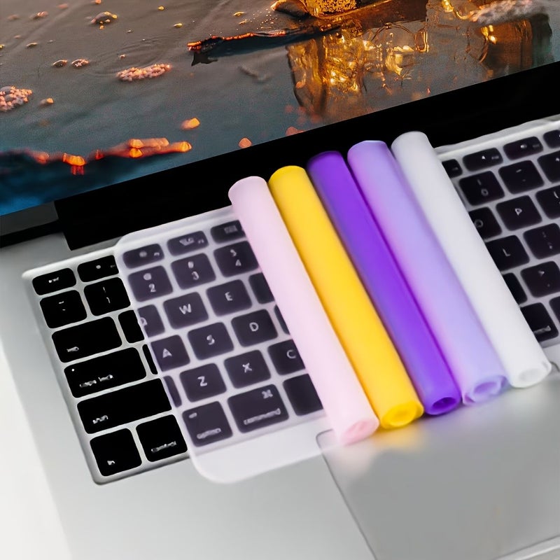 Yellow Silicone Computer Keyboard Cover - Image 1