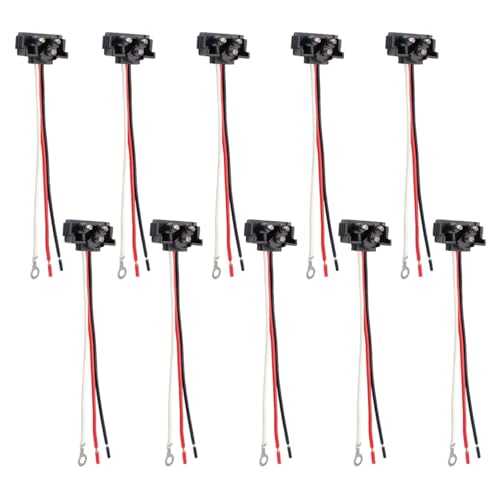 Ledvillage 10X Truck Trailer Molded 3 Prong Pin Pigtail Harness Plug 3Wire Right Angle for Stop Turn Tail Brake Backup Light - Image 1