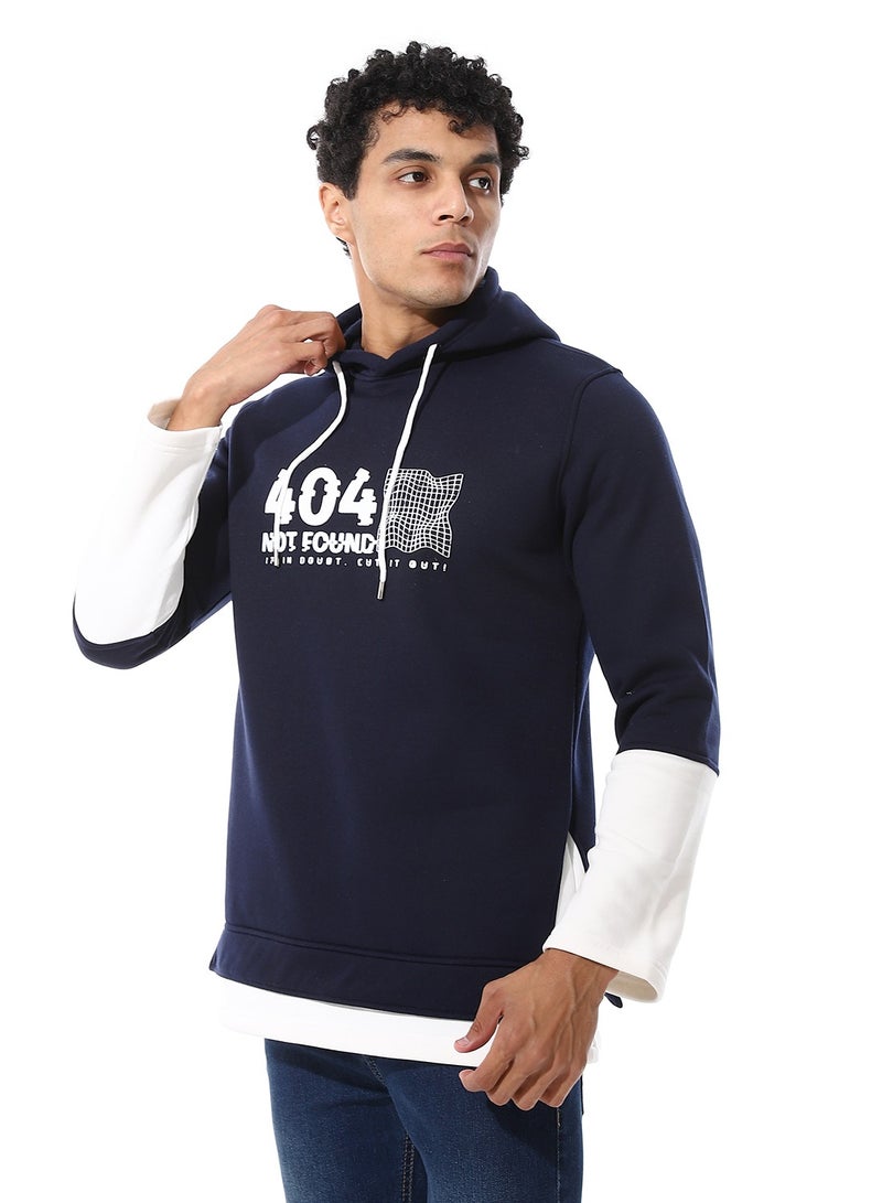 سيزار هود رجالي مقفول مزود بغطاء للرأس وطباعة - Image 4