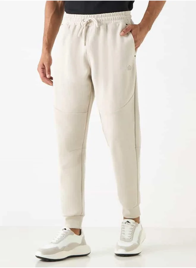 Kappa Kappa Logo Embroidered Joggers with Drawstring Closure