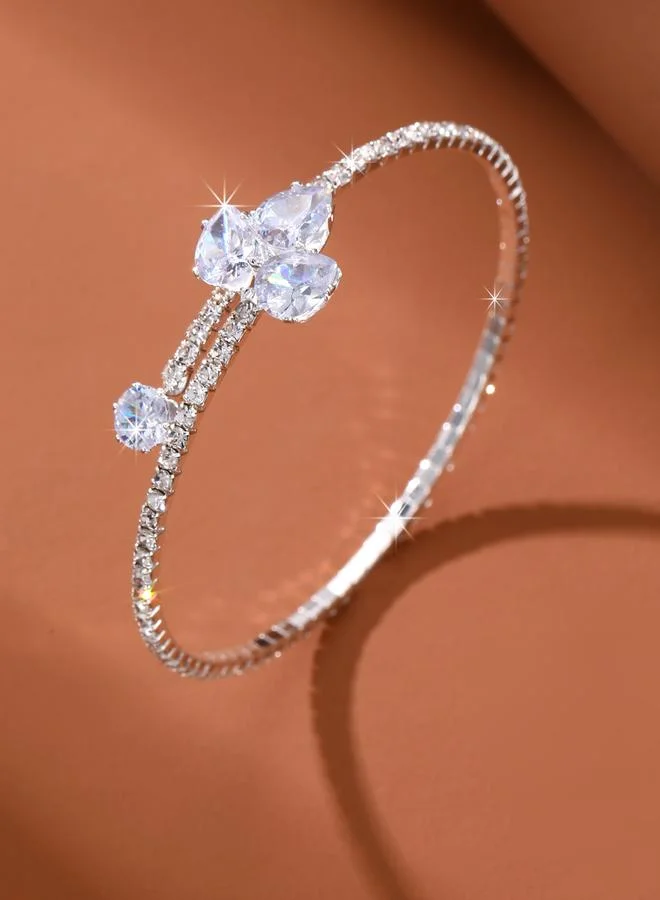 Take Two Embellished Rhinestone Bracelet