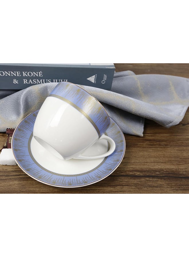 Orchid Orchid 12pcs NBC Cup and Saucer Set Decca Design 220ml  - Image 3