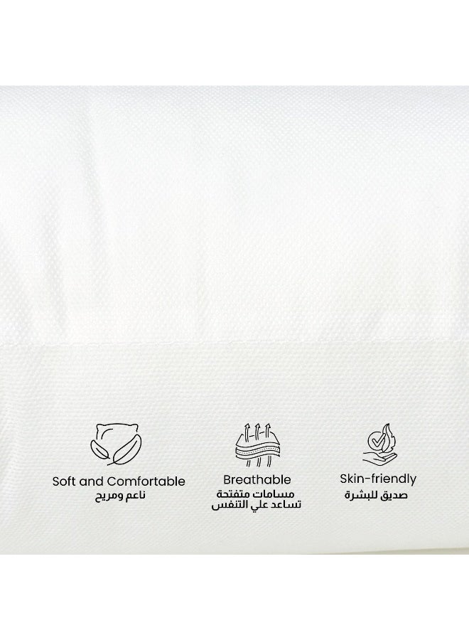 Rest Bedding Throw Pillows Insert Cushion Filler Outer Cover Non Woven Hollowfiber Filling 500 Gm Ultra Soft Fiber Size 50X50Cm , 20X20Inch Cushion Inserts Home Decor White (Pack Of 2)  - Image 4