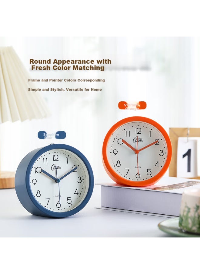 Compas Desktop Alarm Clock For Children And Students, Simple Bedroom Bedside Clock, 2359 Blue - Image 3
