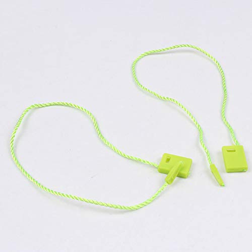 Cenme 1000 PCS Hang Tag String Snap Lock Pin Loop Tie Fasteners,Polyester String White Hanging String White String Hang Tag String - Image 3