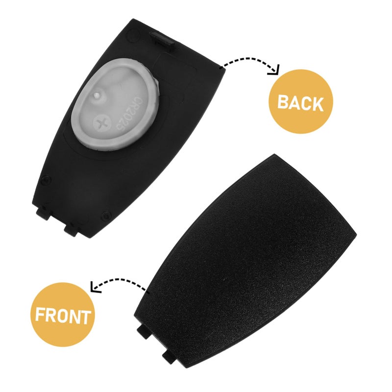 Replacement Rear Cover Plastic Shell For Car Key Fob Black - Image 4