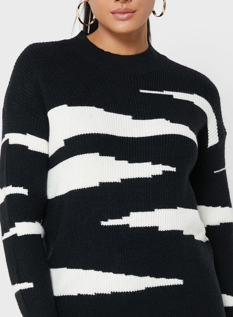 ELLA Crew Neck Knitted Sweater