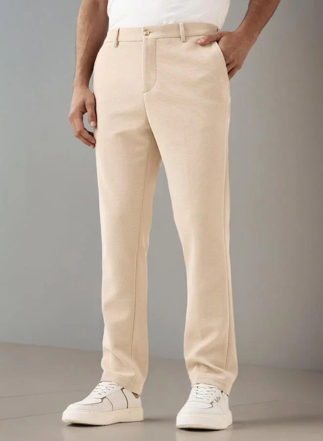 Iconic Iconic Men Regular Fit Formal Trousers
