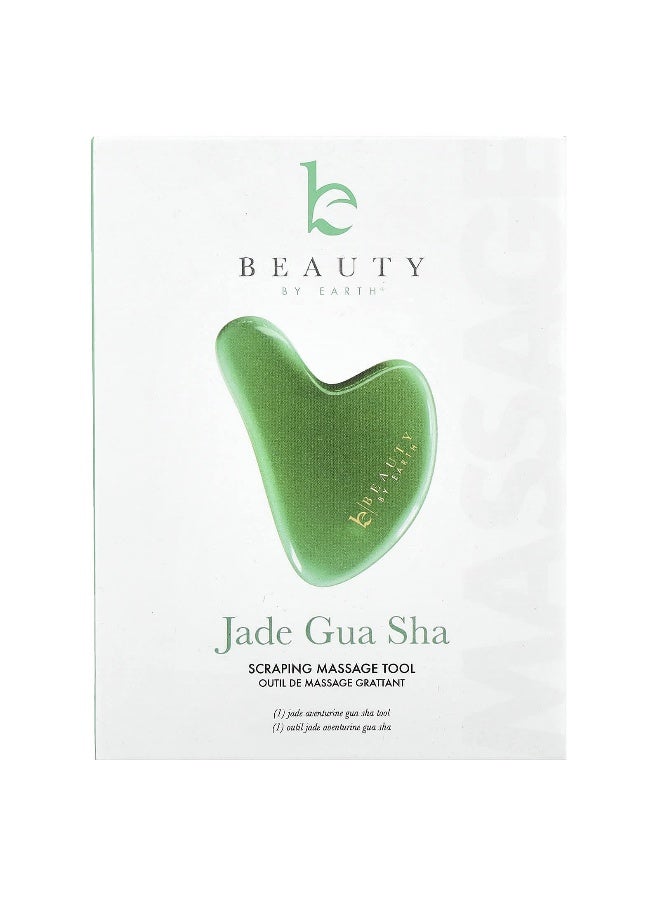 Beauty by Earth Beauty By Earth, Jade Gua Sha, Scraping Massage Tool, 1 Tool - Image 2