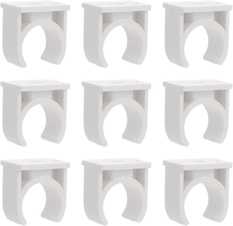 Garneck Pvc U-shape Pipe Holder Clips 200pcs Electrician Tube Support Holders for Wall-mounted Wire and Water Pipe Fixing for Plumbing Installation - Image 1