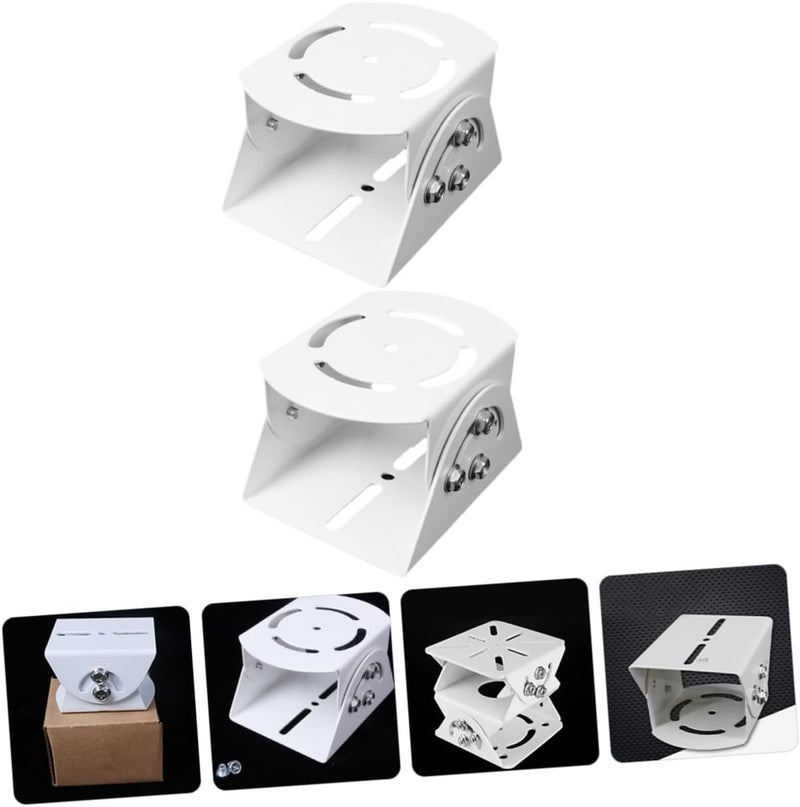 POPETPOP 2pcs Security Mount Bracket Wall-Mounted Monitor Support for Indoor and Outdoor Use Construction Multi-Angle Positioning for Optimal - Image 2