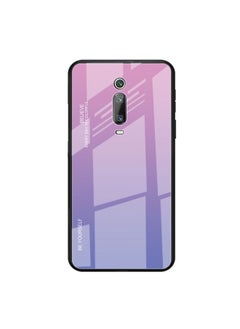 HuHa Case Cover For Xiaomi Redmi K20 / K20 Pro / Mi 9T / Mi 9T Pro Gradient Color Glass Case Light Purple 