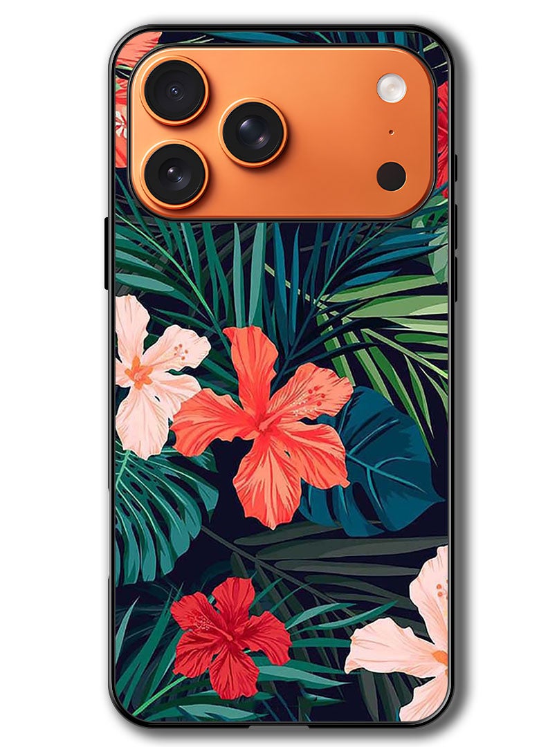 Theodor Case Compatible with Apple iPhone 17 Pro Max 6.9 Inch Protection Shockproof Bumper Cover Flowers (2) - Image 1