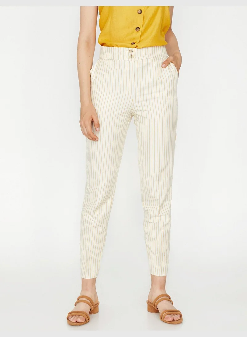 KOTON Striped Trousers