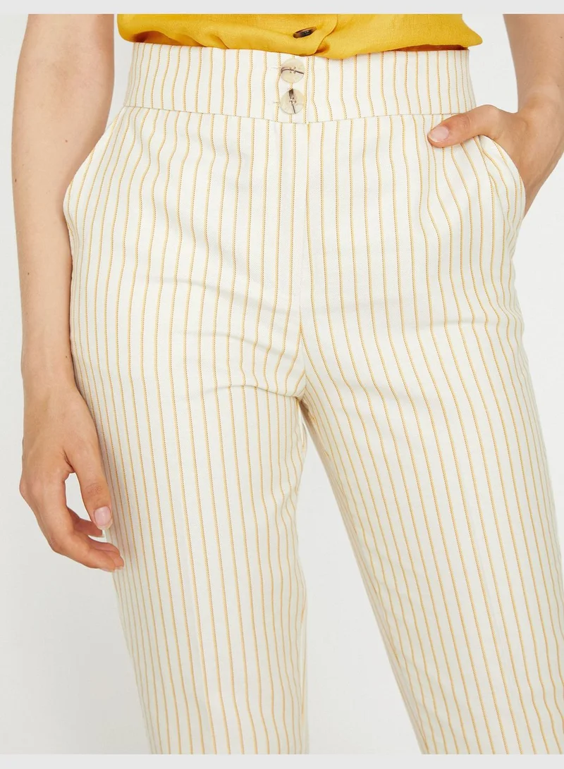 KOTON Striped Trousers