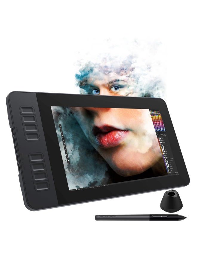 GAOMON PD1161 Drawing Tablet 11.6 Inch IPS Tilt Support Pen Display - Drawing Pad with 8 Shortcuts and 8192 Levels Battery-Free AP50 Stylus Black - Image 1