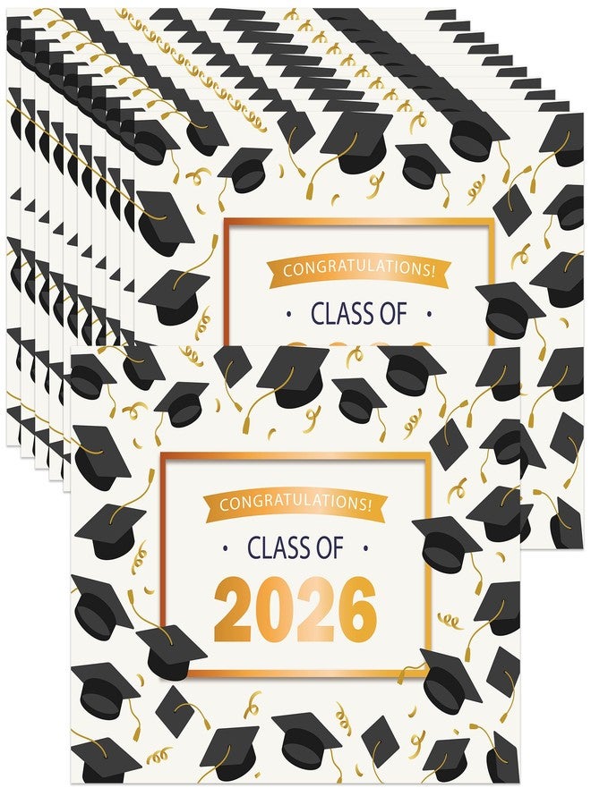 Lucleag 50 PCS Graduation Paper Place Mats, Class of 2026 Graduations Disposable Placemats Decorative Table Mats for Congrats Grad Dinner Table Decorations Party Supplies, 13.8 x 9.8 inch - Image 1