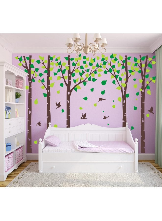 MAFENT Giant Tree Wall Decals Birch Tree Wall Decals Forest Tree Wall Stickers for Nursery Kids Bedroom Living Room Classroom Wall Decoration Removable Vinyl Mural Wall Art - Image 4