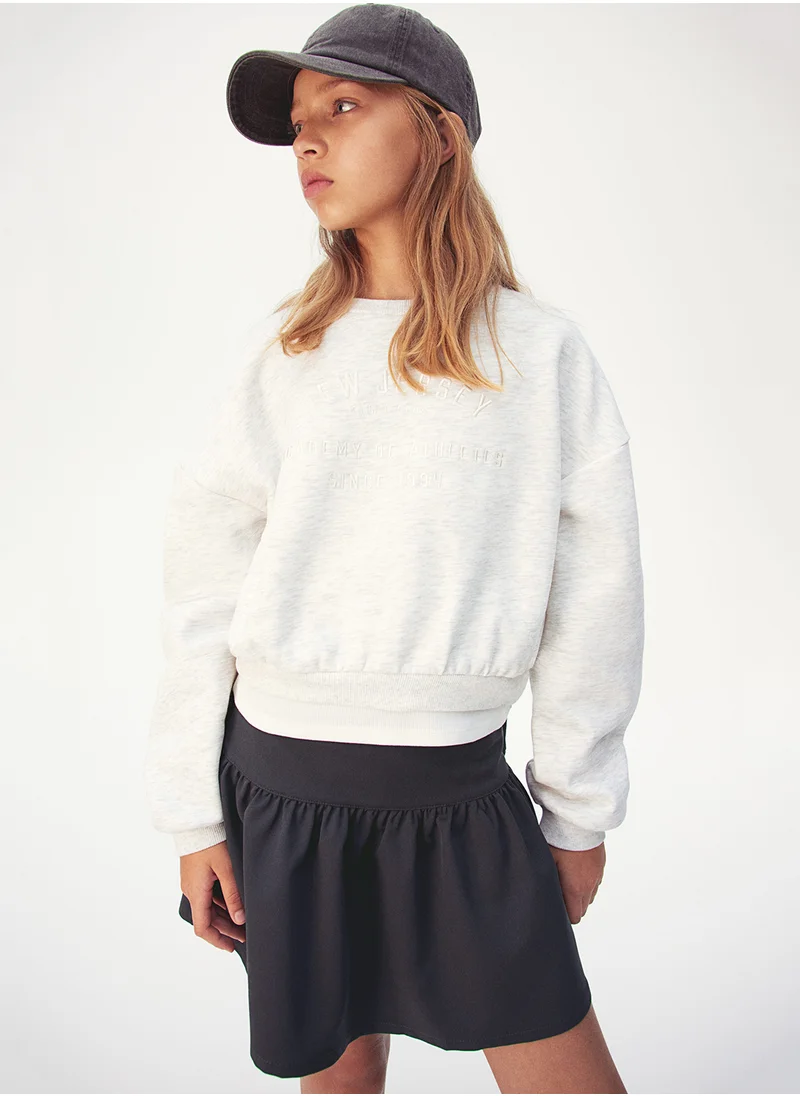 اتش اند ام 2-Piece Sweatshirt And Skirt Set