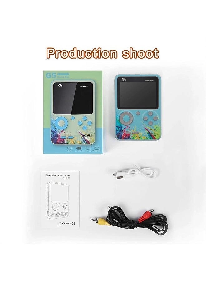 ShebSheb - 500 In 1 Colorful Handheld Game Console,Portable Retro Handheld Gaming Console,Mini Pocket Video Games for Kids - Image 1