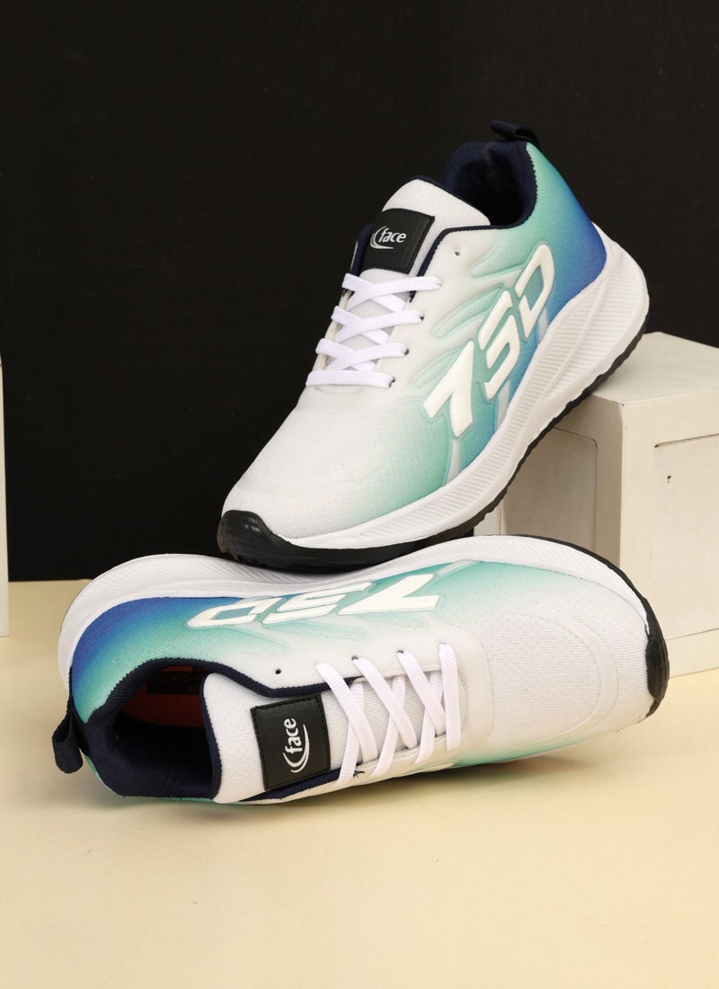 Face حذاء رياضي أخضر للرجال لنمط حياة نشط - Image 2