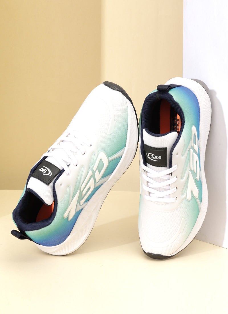 Face حذاء رياضي أخضر للرجال لنمط حياة نشط - Image 1