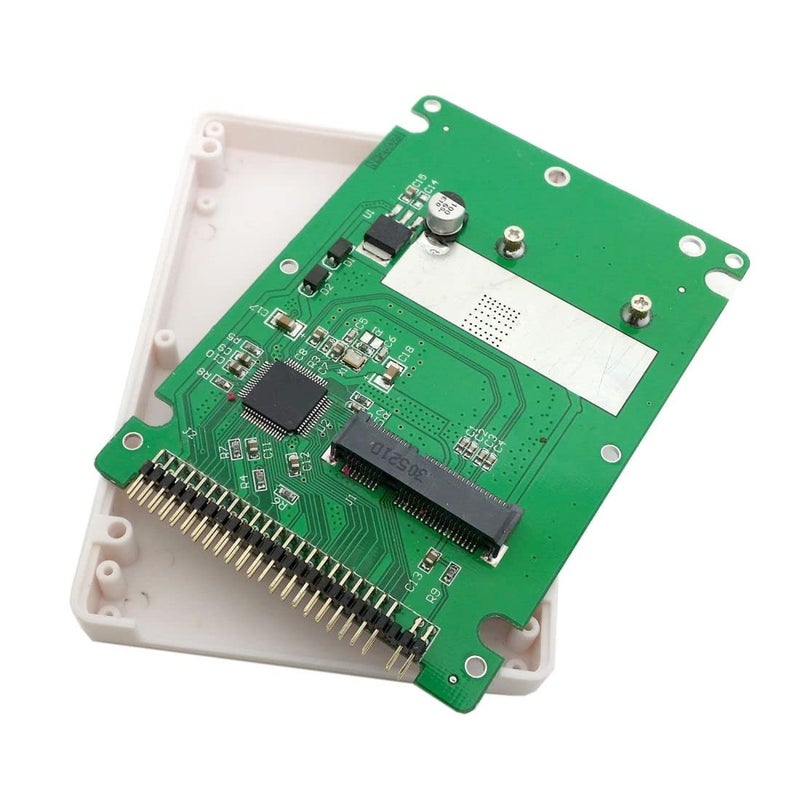chenyang mSATA Mini SATA SSD to IDE 44Pin 25 inch Hard Disk Case Enclosure Box White for Laptop - Image 2