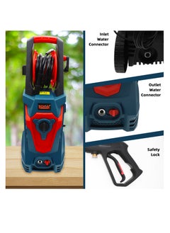 BONAI Car Pressure Washer, 1500W-3000W, 90-400 Bar Adjustable Pressure, 5.5L/min Flow, for Vehicles, Driveways, and Outdoor Cleaning  - Image 2
