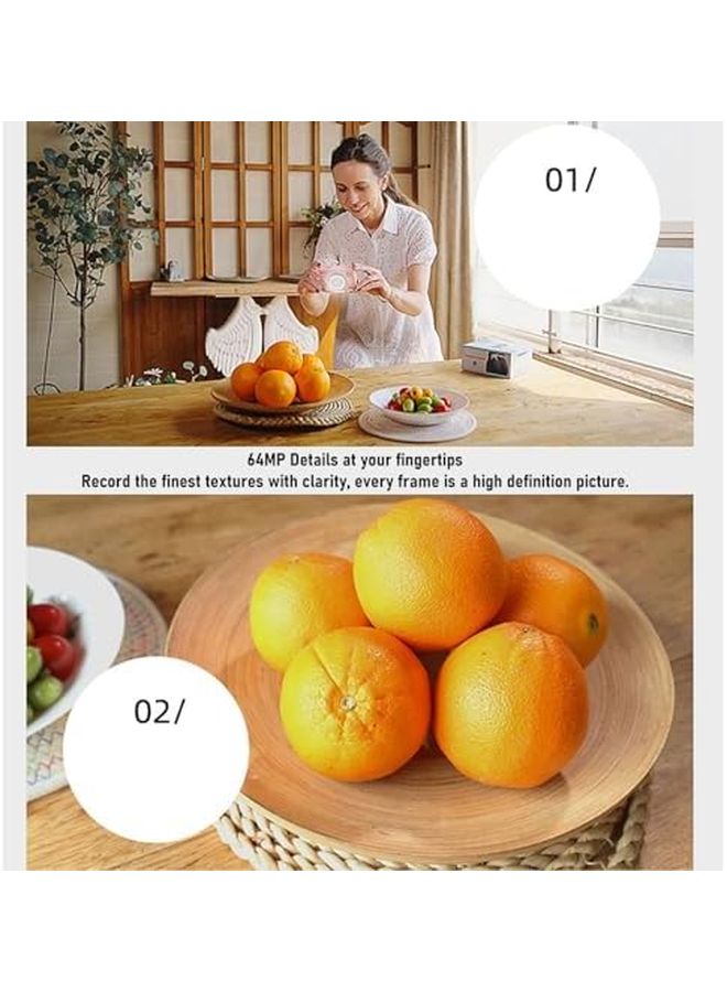 5K 64MP WiFi Vlogging Camera with Autofocus Touch Screen Fill Light Black - Image 4