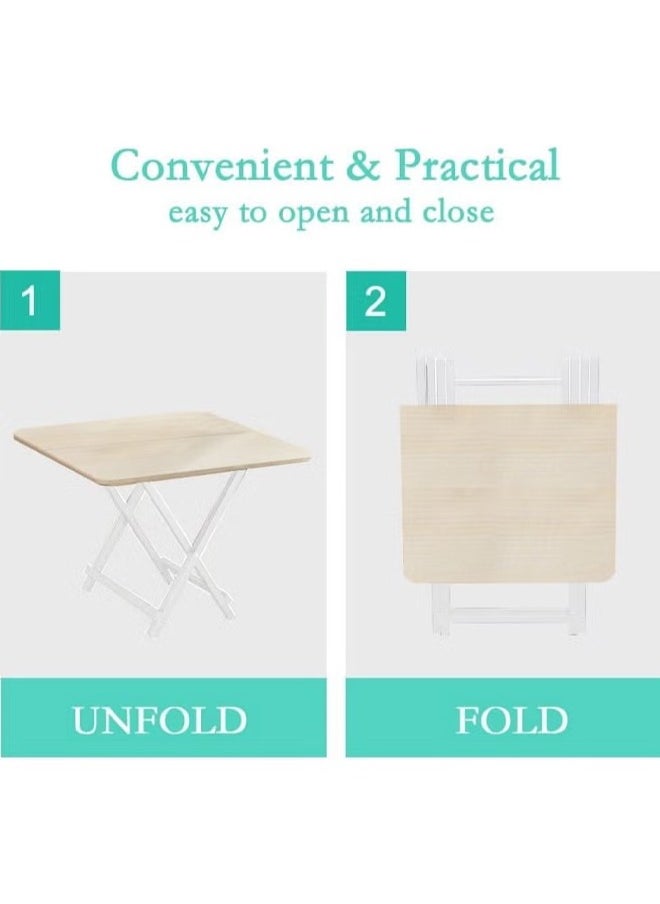 Cady One Portable Foldable Folding Table Living Room TV Tray Tables Foldable Space Saving for Home Office Outdoor Picnic Camping  - Image 3