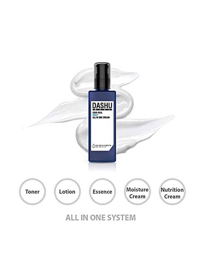 Dashu Aqua Deep Real Moist All In One Cream For Men 5.17Oz Antiwrinkle Face Moisturizer Lotion - Image 4