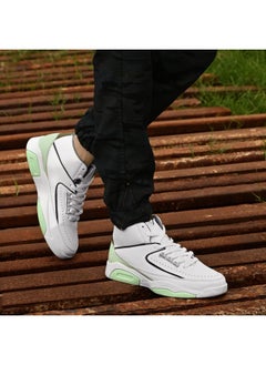CRUISER Cruiser Men's White High-Neck Sneakers | Lightweight & Comfortable | Ideal for Walking, Gym, and Casual Wear  - Image 2