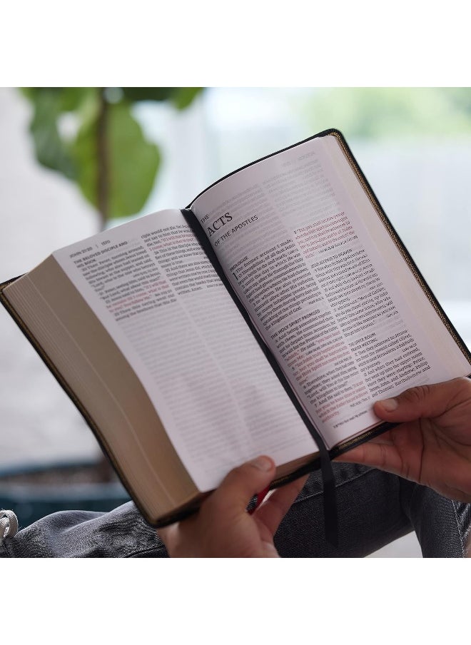 NKJV, End-of-Verse Reference Bible, Personal Size Large Print, Leathersoft, Brown, Red Letter, Comfort Print: Holy Bible, New King James Version  - Image 5