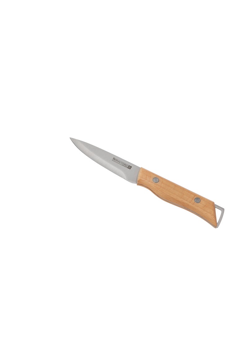 Royalford 4" Paring Knife- RF12093| With Extra-Sharp Stainless Steel Blades with Wooden Handle - Image 1