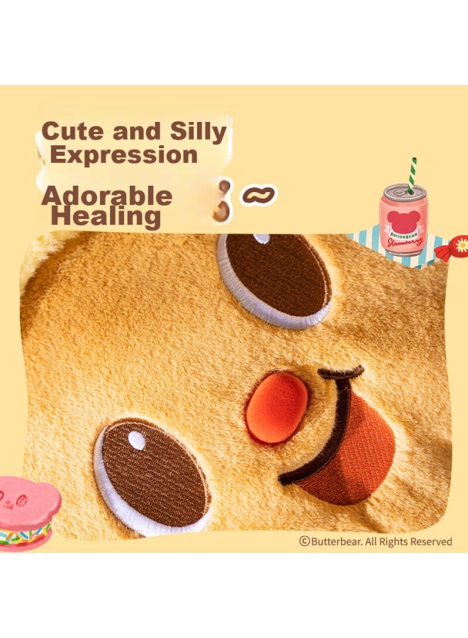 ديلي Deli Yellow Bear حقيبة يد، حقيبة أعمال محشوة لطيفة، حقيبة كتف، تخفيف الألم، نافذة مرئية، حقيبة قابلة للعكس، Hy708 - Image 2