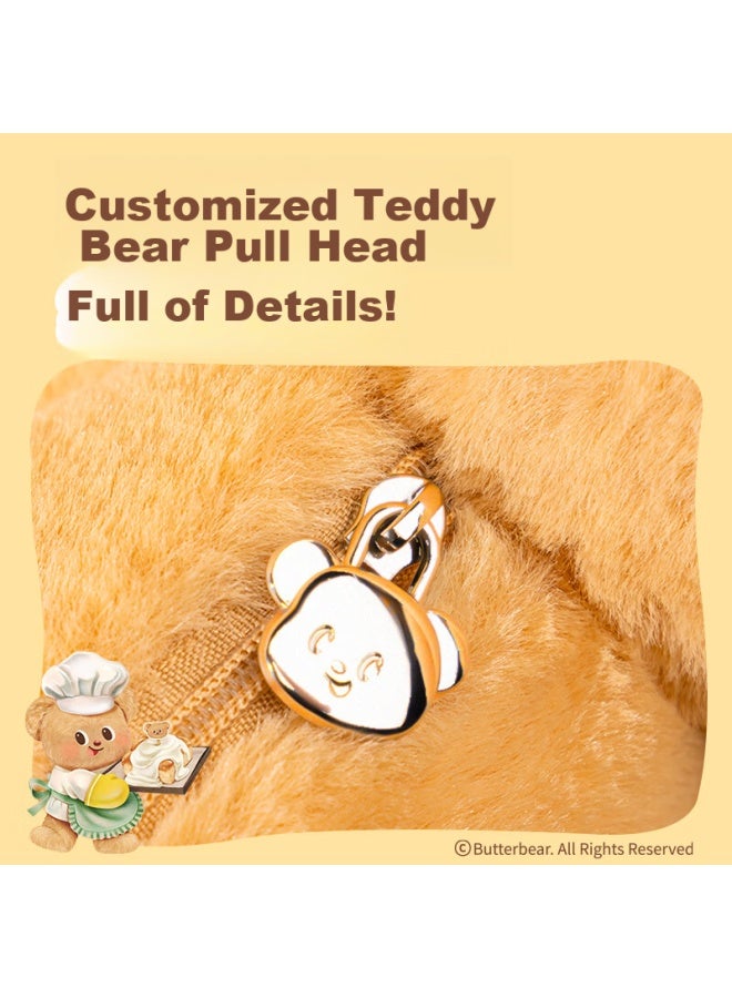 ديلي Deli Yellow Bear حقيبة يد، حقيبة أعمال محشوة لطيفة، حقيبة كتف، تخفيف الألم، نافذة مرئية، حقيبة قابلة للعكس، Hy708 - Image 4