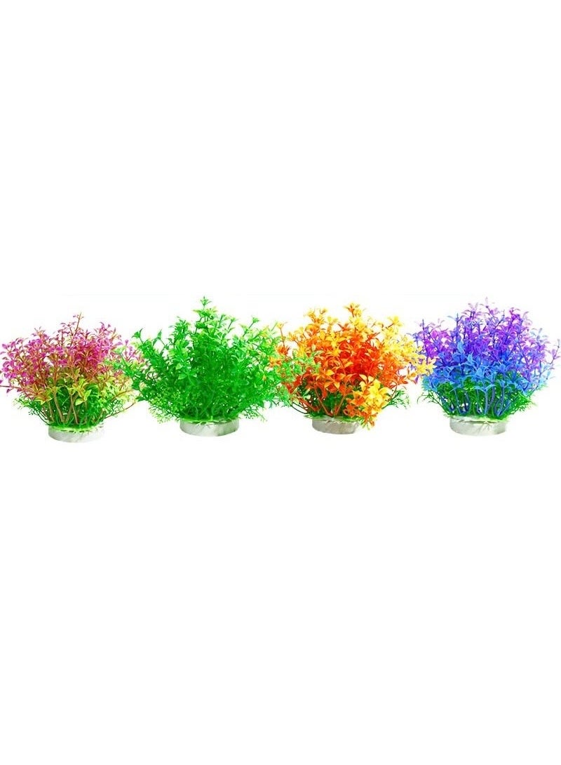 HUANXIN HOME Aquarium Decorations  Lifelike Plastic Decor Fish Tank Plants,Used for Household and Office Aquarium Simulation Plastic Hydroponic Plants.(1PCS,BIG,ORANGER) - Image 5