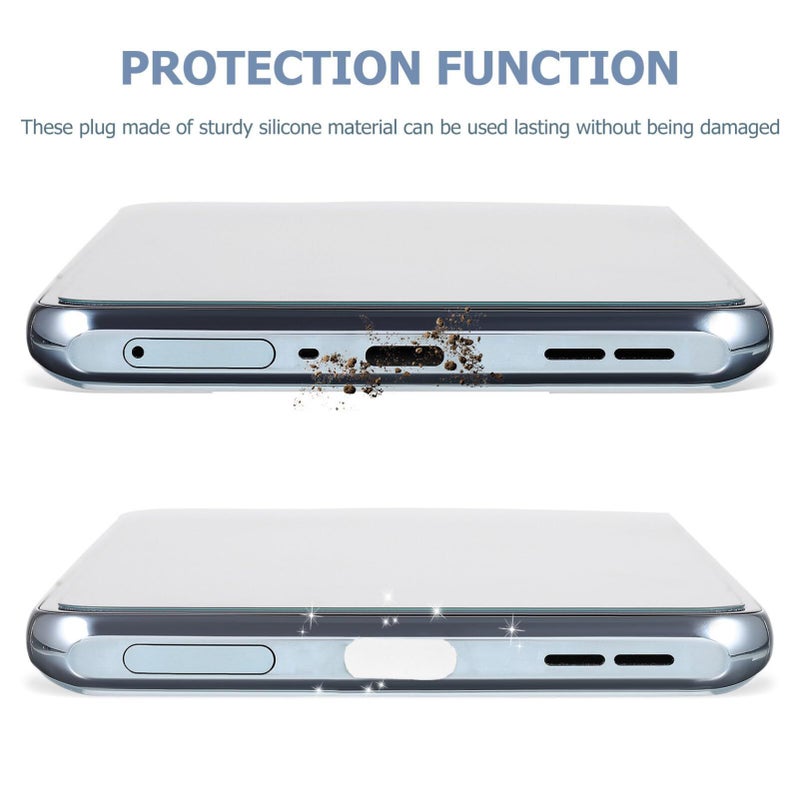 USB Port Protectors 100 Pieces As Shown 1 Size 1x0 6x0 35cm Stylish Design Easy Install - Image 3