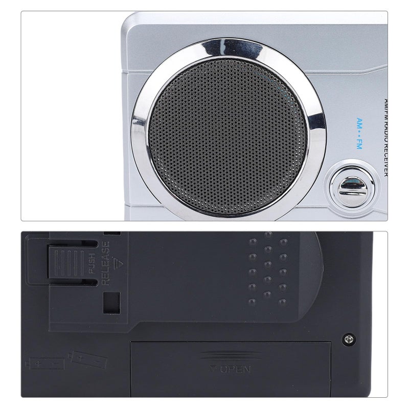 Retro Cassette Player AM FM Radio with Large Speaker Headphone Jack and Built in Microphone - Image 5