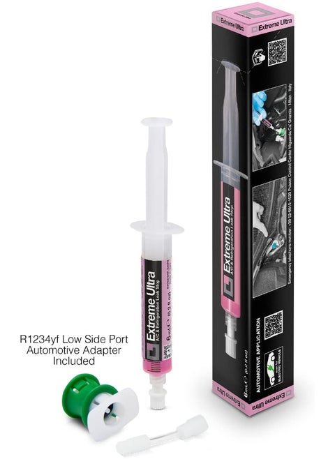 ERRECOM Extreme Ultra - 6 mL, Leak Stop for Vehicle A/C Systems, includes R1234yf adapter