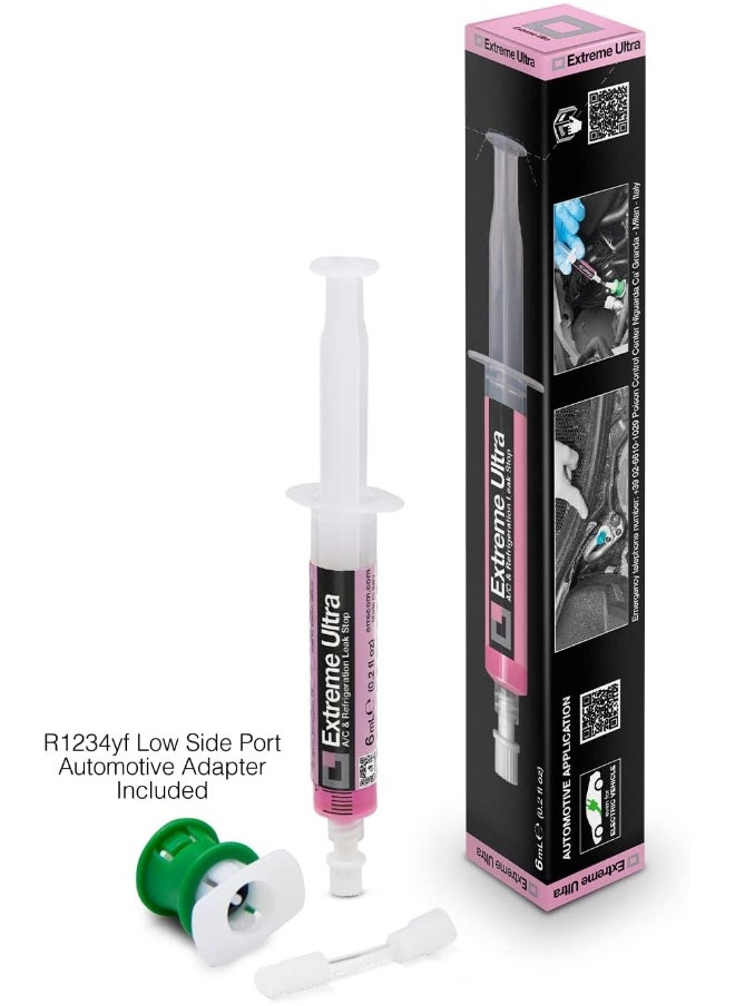 ERRECOM ERRECOM Extreme Ultra - 6 mL, Leak Stop for Vehicle A/C Systems, includes R1234yf adapter  - Image 1